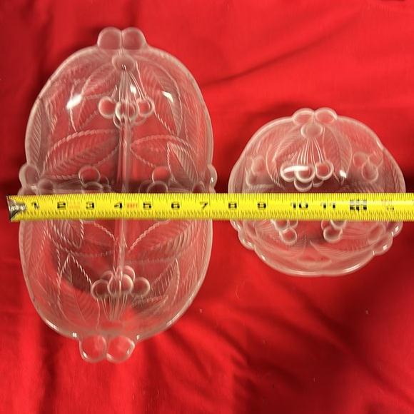 MIKASA BOUNTIFUL- Crystal Divided Relish Dish and bowl - Picture 6 of 7